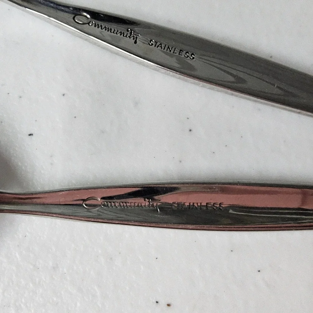 Vintage Oneida Community Venetia Stainless Steel Flatware Spoon Butter Knife Set